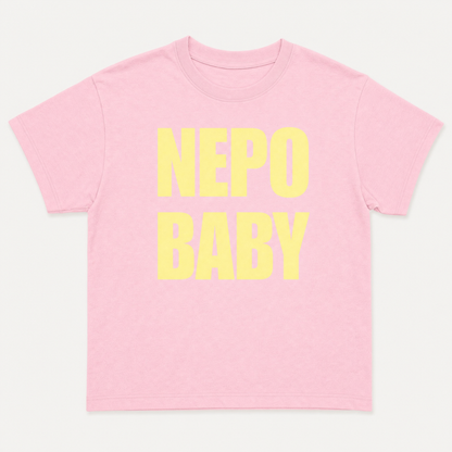 Nepo Baby Baby Tee — Nepo Baby - Pink — product photo