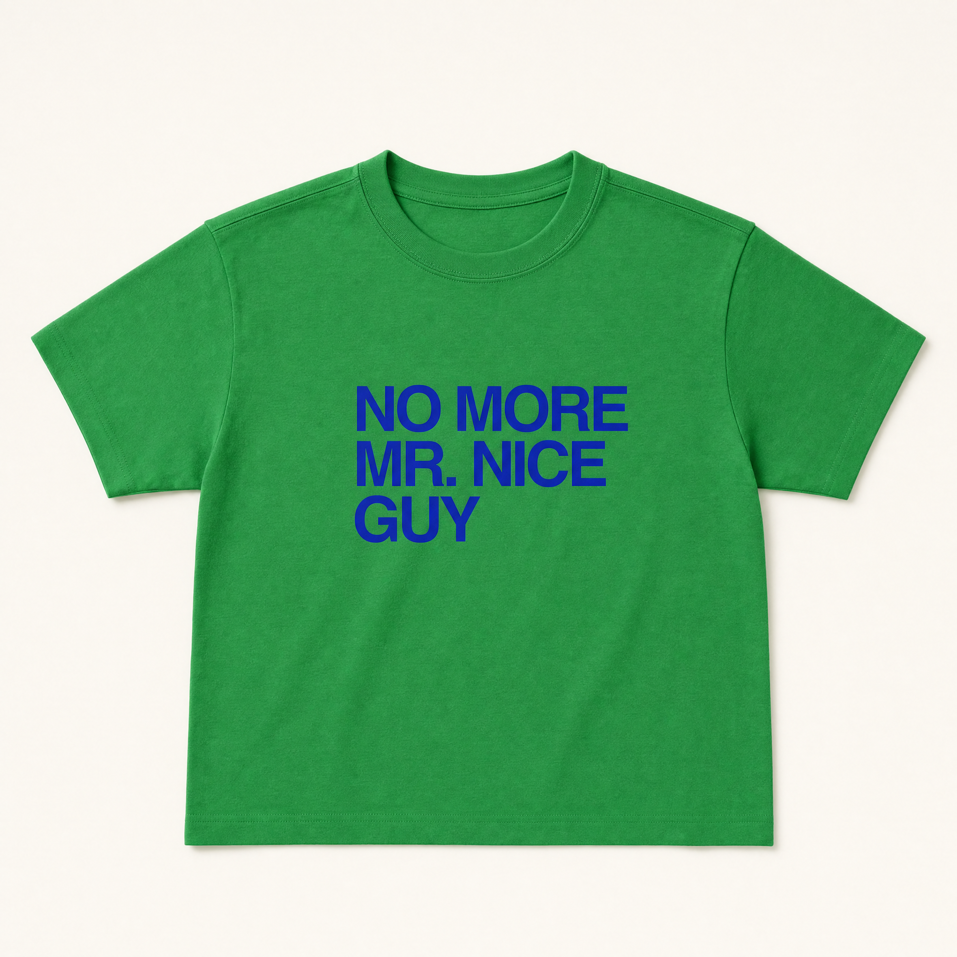 Nepo Baby Baby Tee — No More Mr. Nice Guy - Green — product photo