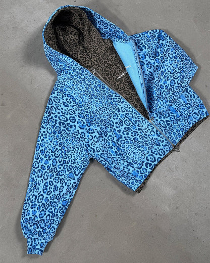 Nocturne Beast Zip Hoodie Blue