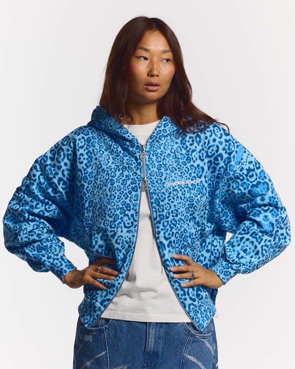 Nocturne Beast Zip Hoodie Blue